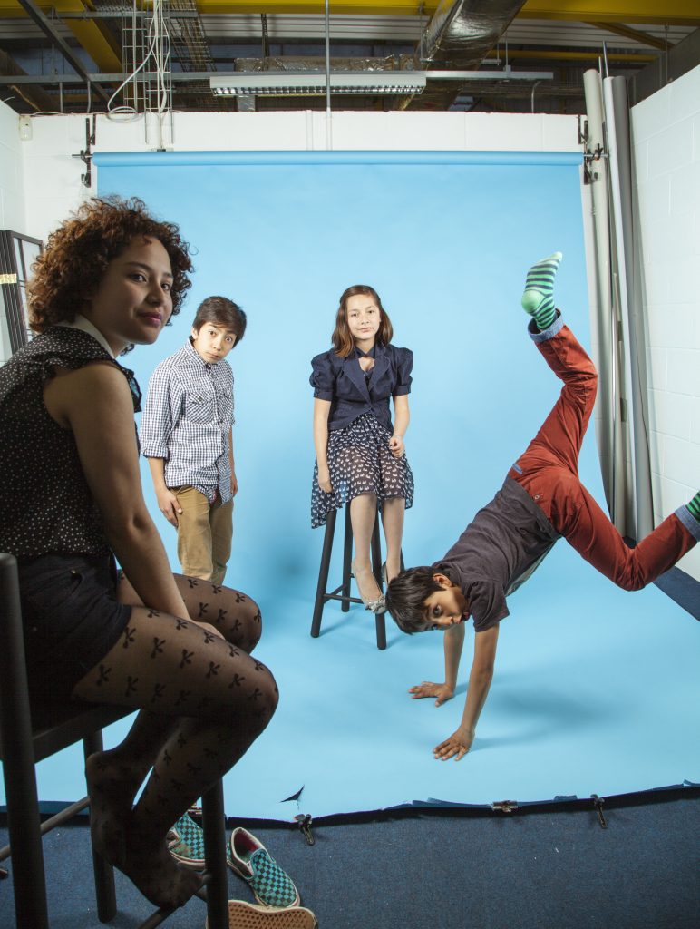 Kids' fun photo session - behind the scenes